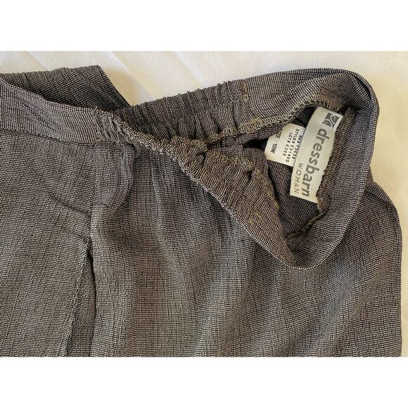 Dressbarn Woman Dress pants sz 18 Houndstooth lightweight black & taupe zip up - Picture 3 of 14
